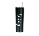 20 oz Black Stainless Steel Insulated Skinny Tumbler